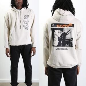 Brain Dead Missile Command Hoodie Sweatshirt Heavyweight Cotton Size Large FLAWs